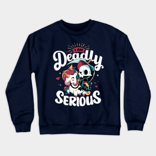 Deadly Serious - Grim Reaper's Unicorn Crewneck Sweatshirt